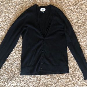 Half button up black cardigan
